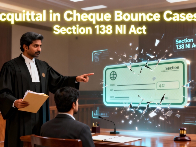 Get Acquittal in Section 138 NI Act in District Court Dwarka