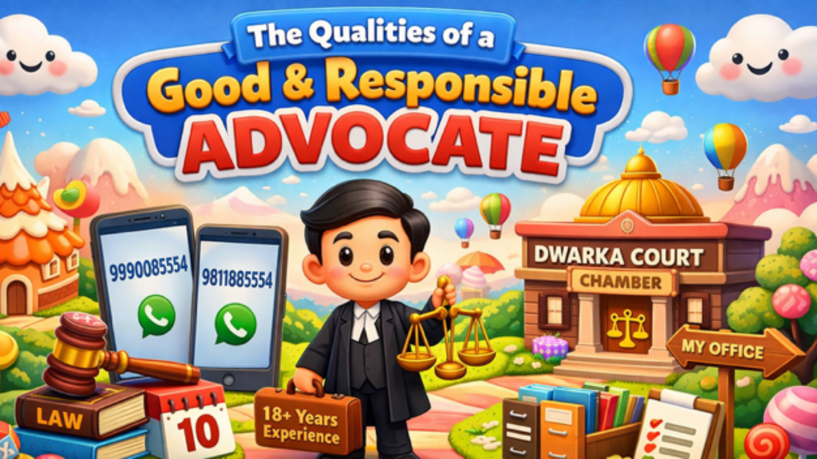 Experienced advocate at Dwarka Court Delhi showcasing professionalism, ethics and legal expertise in courtroom practice