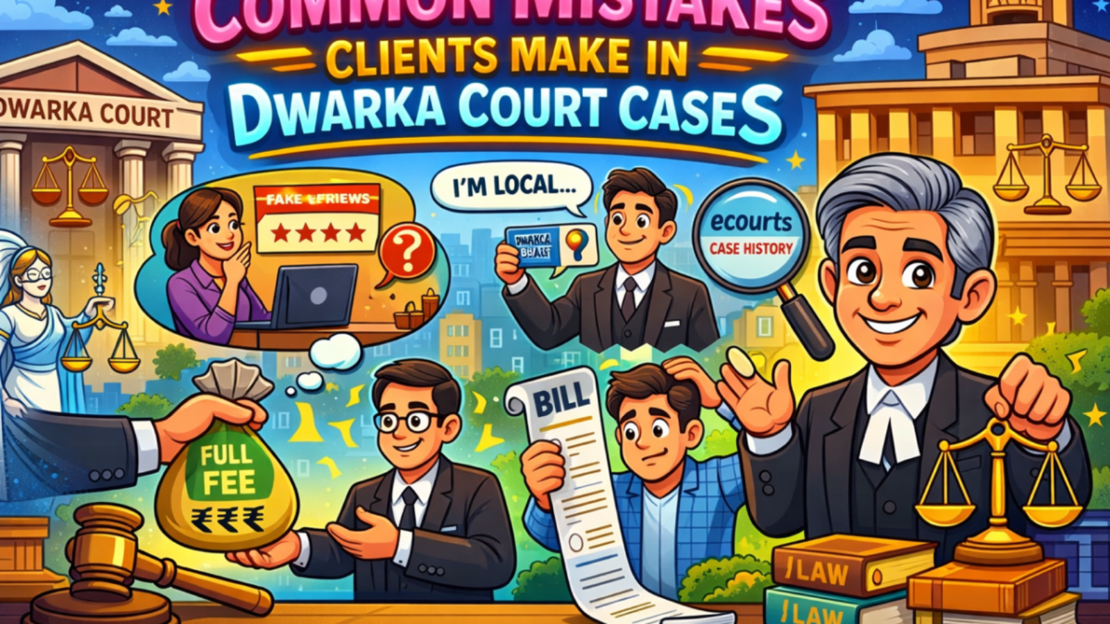 common mistakes clients make in Dwarka Court cases