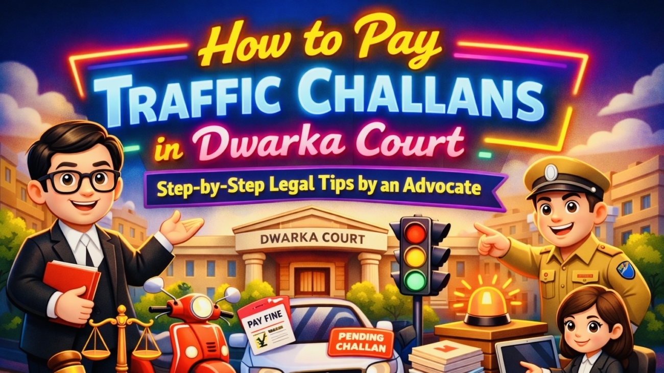 how to pay traffic challan in Dwarka Court by expert advocate