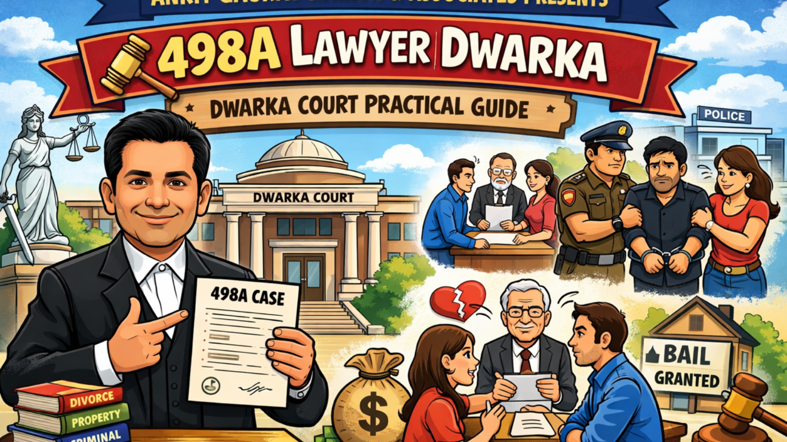 498A Lawyer in Dwarka Court assisting client in criminal bail matter