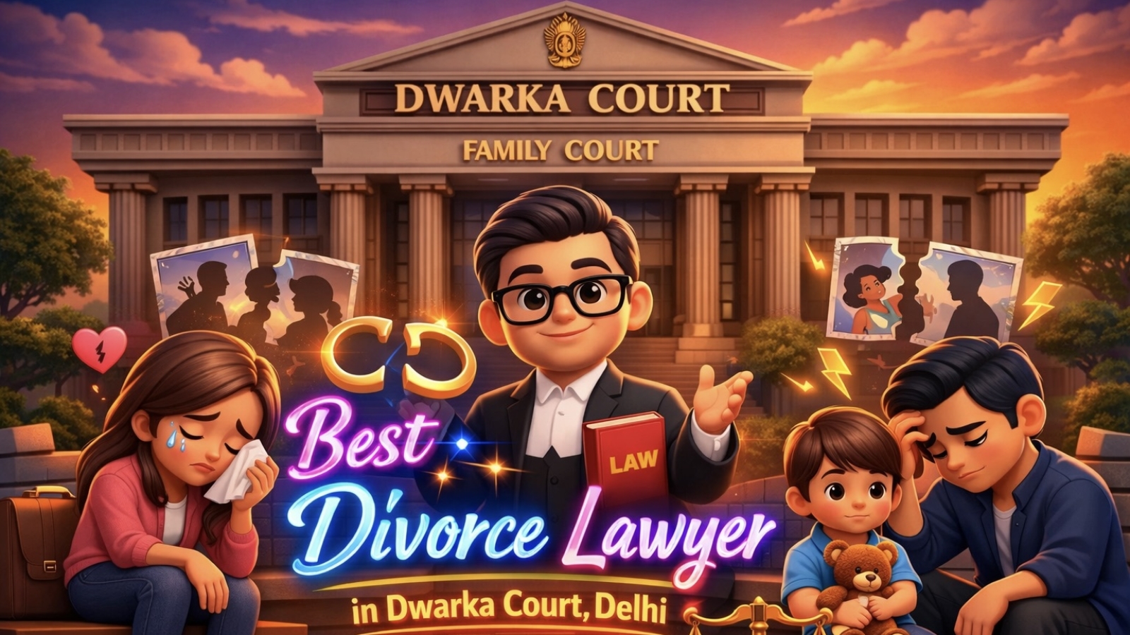 Best Divorce Lawyer in Dwarka Court assisting client in Family Court Delhi