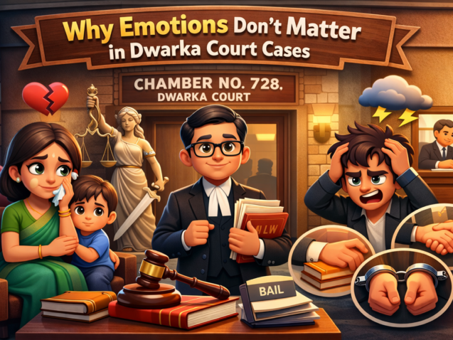 In Dwarka Court, legal strategy and evidence matter more than emotional arguments.
