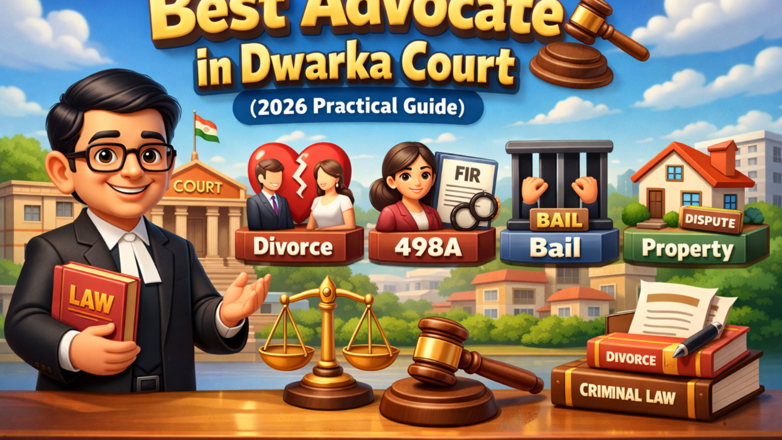 Best Advocate in Dwarka Court 2026 – Divorce, 498A, Bail & Property Lawyer
