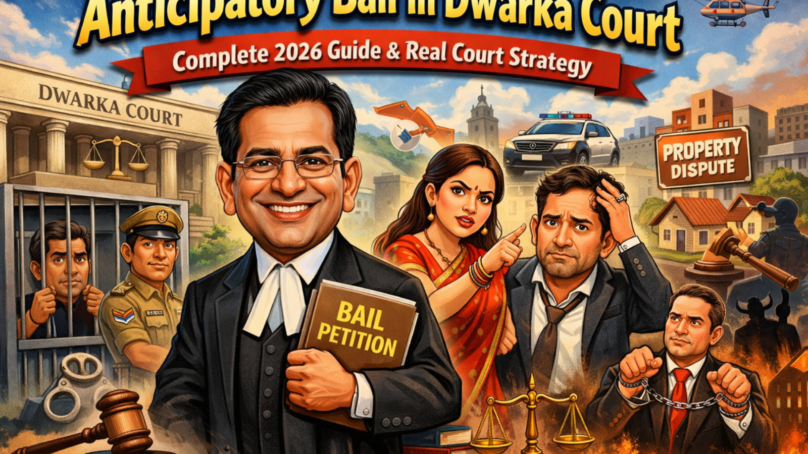 Criminal Lawyer in Dwarka Court handling anticipatory bail under Section 438 CrPC for 498A, cheating and property dispute cases.