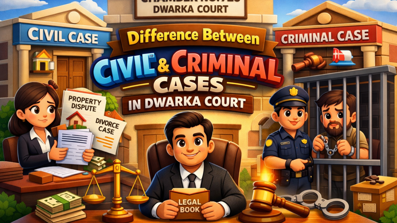 Civil vs Criminal Case Difference in Dwarka Court – Experienced Advocate Explains Legal Procedure in Delhi.