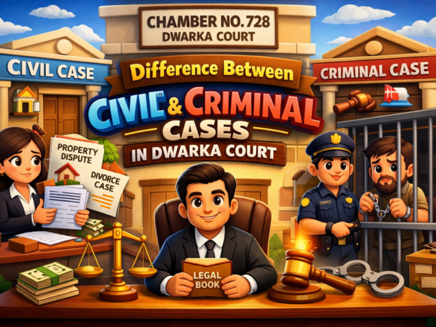 Civil vs Criminal Case Difference in Dwarka Court – Experienced Advocate Explains Legal Procedure in Delhi.