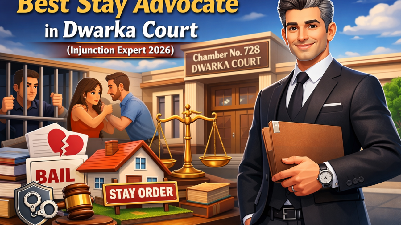 Best Stay Advocate in Dwarka Court – Injunction Expert 2026 | Property, Divorce & Bail Matters Lawyer