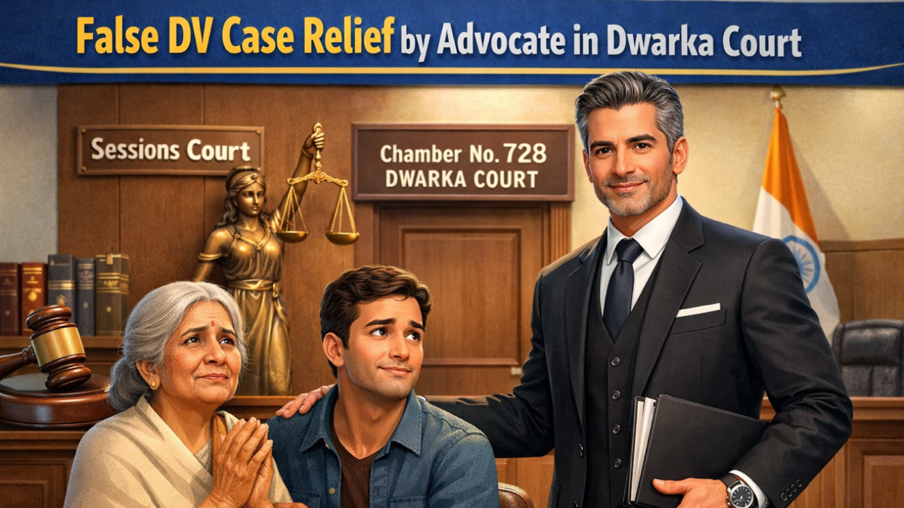 Advocate in Dwarka Court helping family challenge false domestic violence case and summoning order in Dwarka Court Sector 10 New Delhi