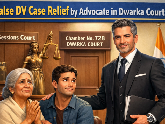 Advocate in Dwarka Court helping family challenge false domestic violence case and summoning order in Dwarka Court Sector 10 New Delhi