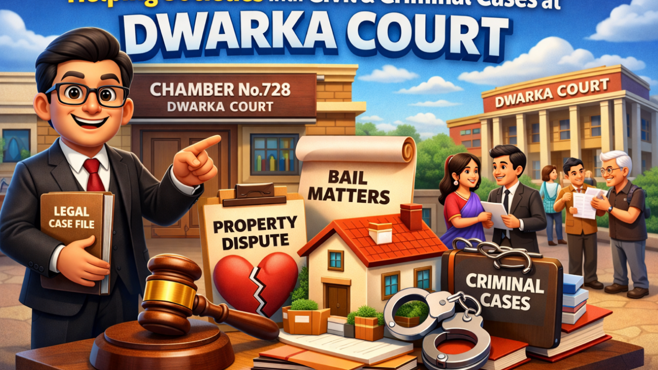 Top Advocate for Societies in Dwarka Court – Civil & Criminal Litigation Expert