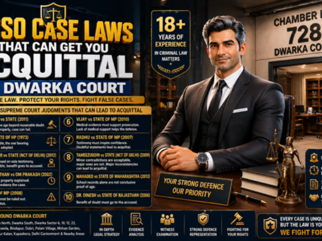 Acquittal in Dwarka Court, POCSO Case Laws for Acquittal Guide