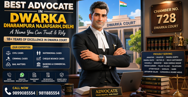 Best Advocate in Dharampura Najafgarh Dwarka Court