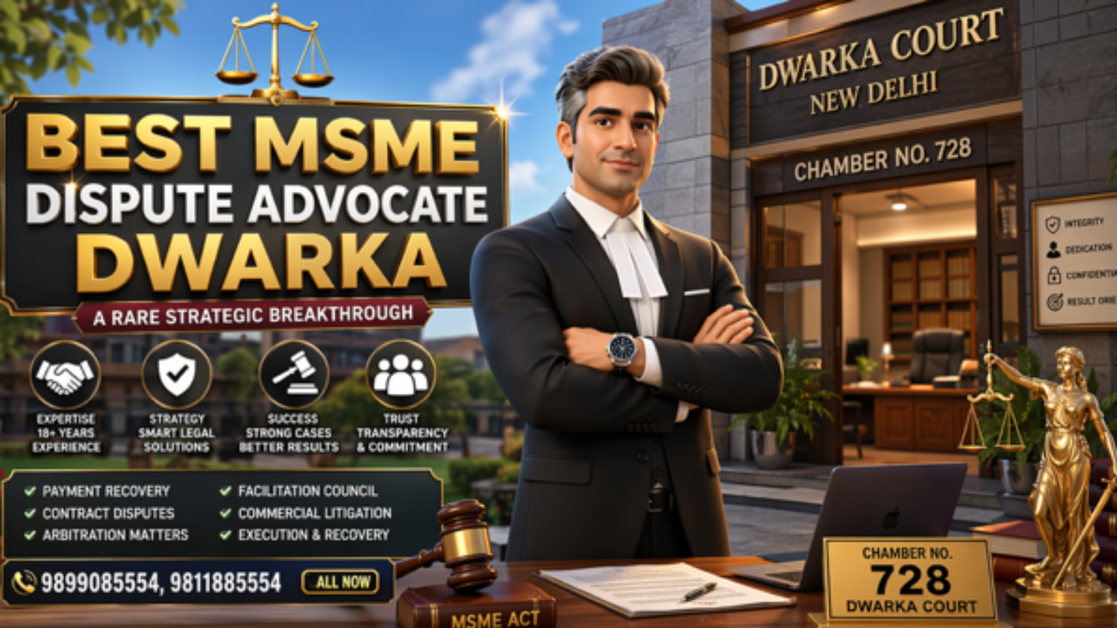 BEST MSME Dispute Advocate Dwarka Court