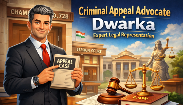 Criminal Appeal Advocate Dwarka explaining legal appeal strategy in court