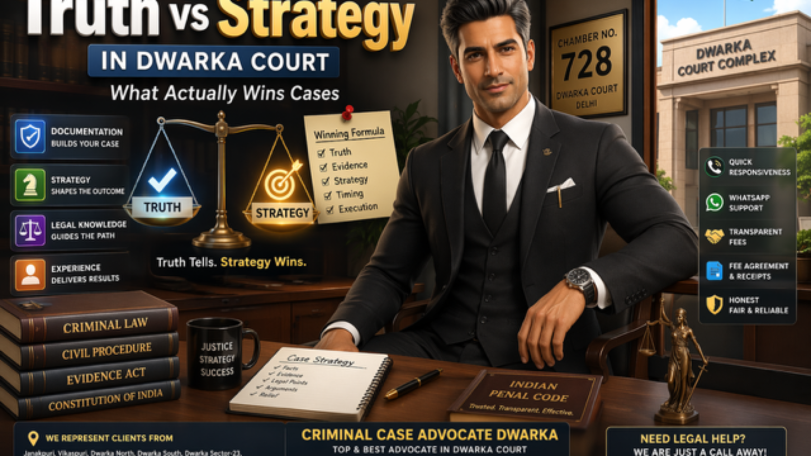 Truth vs Strategy in Dwarka Court
