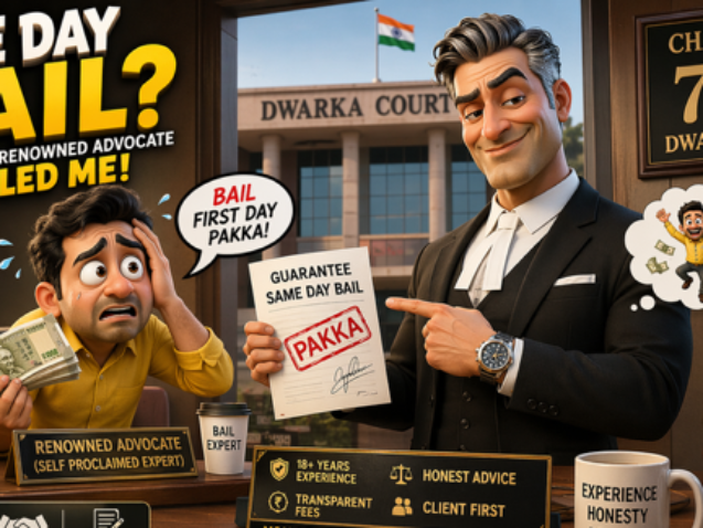 Same Day Bail Truth – Dwarka Court Advocate