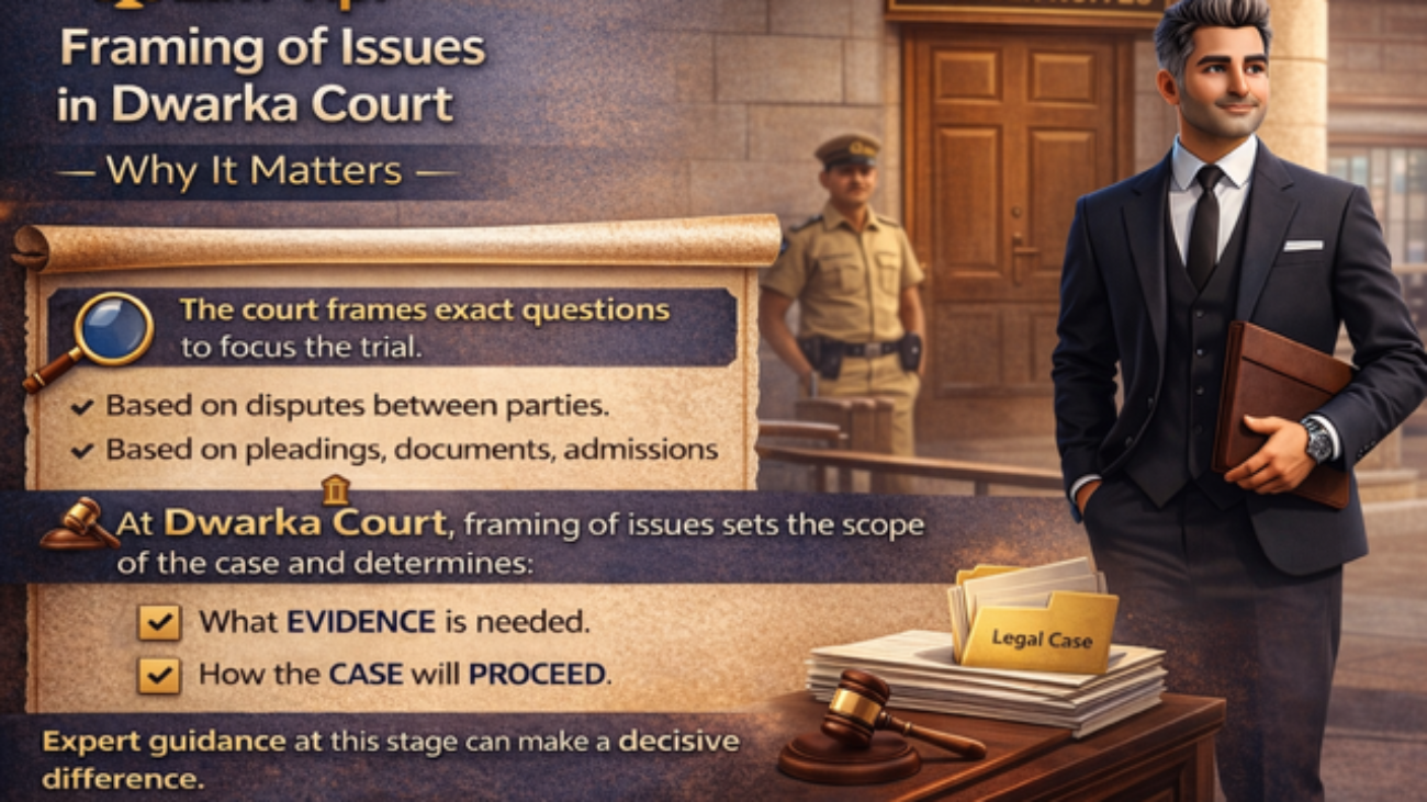 Framing of issues Dwarka Court civil litigation