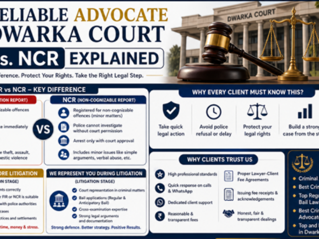 Difference between FIR and NCR explained by criminal advocate in Dwarka Court