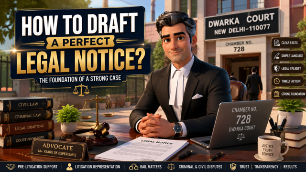 How to Draft a Perfect Legal Notice advocate drafting document