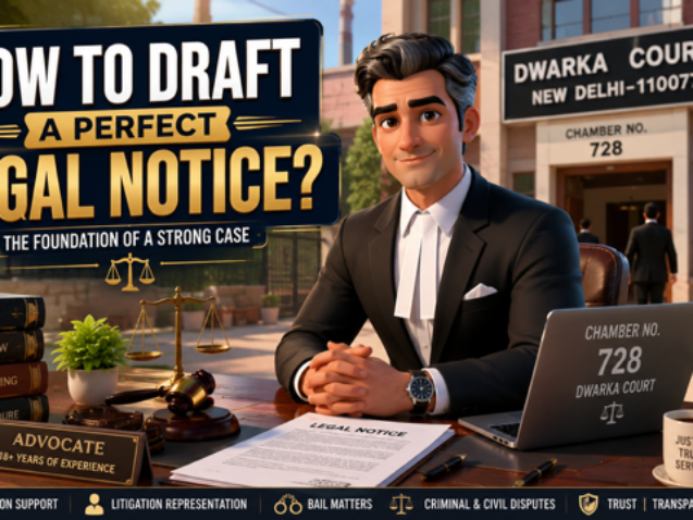 How to Draft a Perfect Legal Notice advocate drafting document
