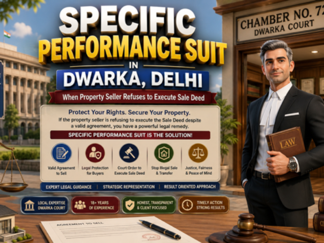 Best Civil Lawyer Dwarka handling Specific Performance Suit in Dwarka property disputes