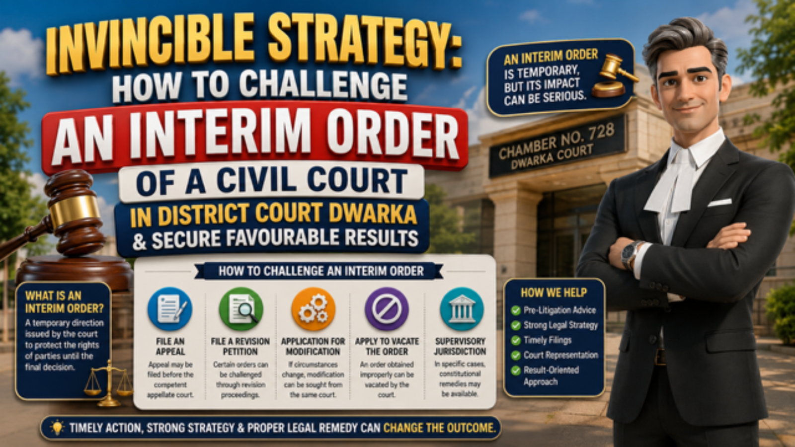 How to Challenge an Interim Order of a Civil Court in District Court Dwarka