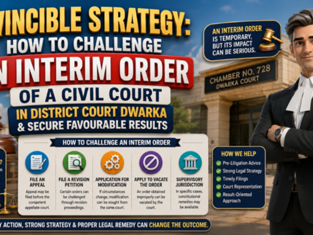 How to Challenge an Interim Order of a Civil Court in District Court Dwarka