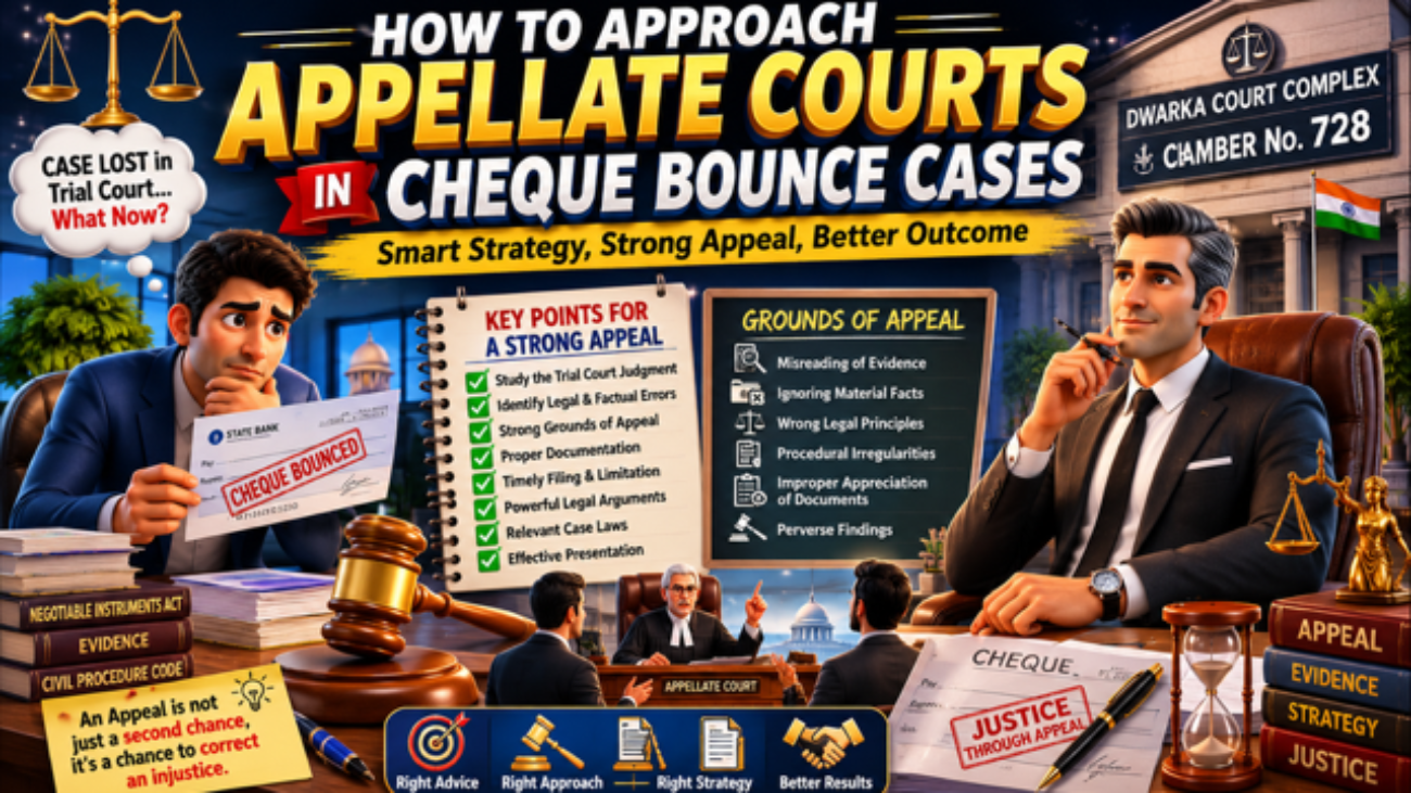 How to Approach Appellate Courts in Cheque Bounce Cases