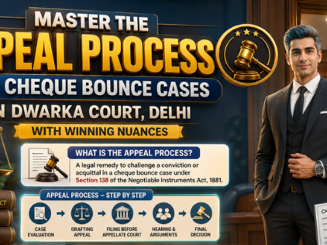Appeal Process in Cheque Bounce Cases in Dwarka Court explained by Advocate in Dwarka Court Delhi