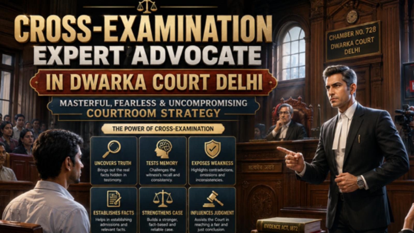 Cross-Examination Expert Advocate in Dwarka Court Delhi