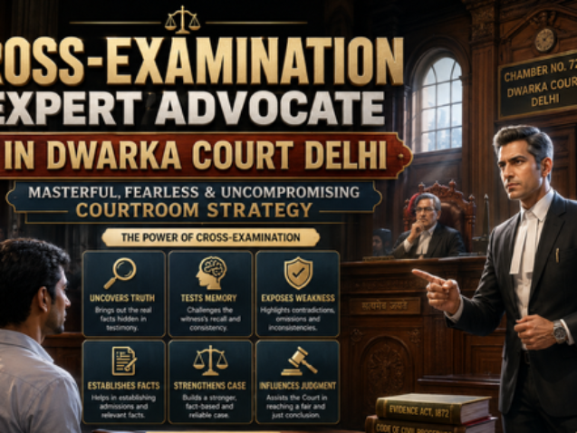 Cross-Examination Expert Advocate in Dwarka Court Delhi