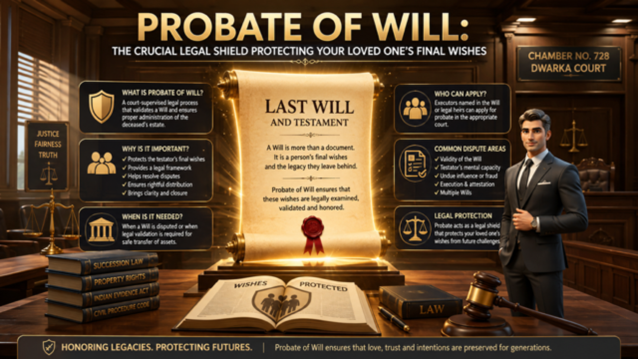 Probate of Will and inheritance dispute advocate in Dwarka Court Delhi