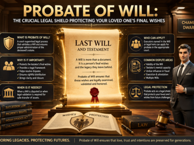 Probate of Will and inheritance dispute advocate in Dwarka Court Delhi