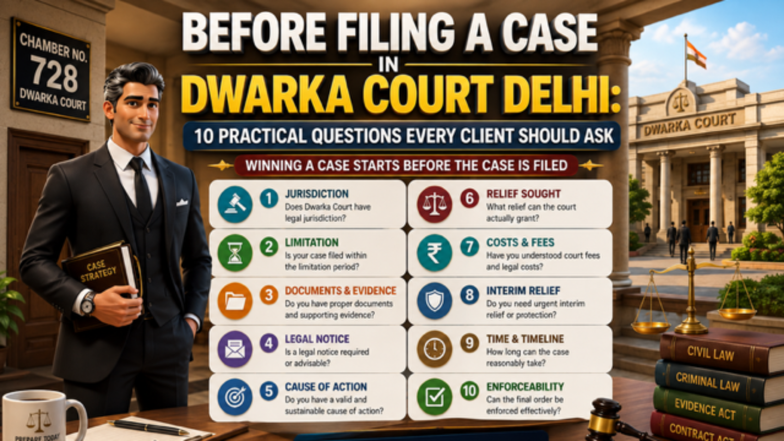 Before Filing a Case in Dwarka Court Delhi – practical legal checklist for clients