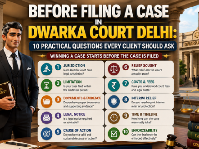Before Filing a Case in Dwarka Court Delhi – practical legal checklist for clients