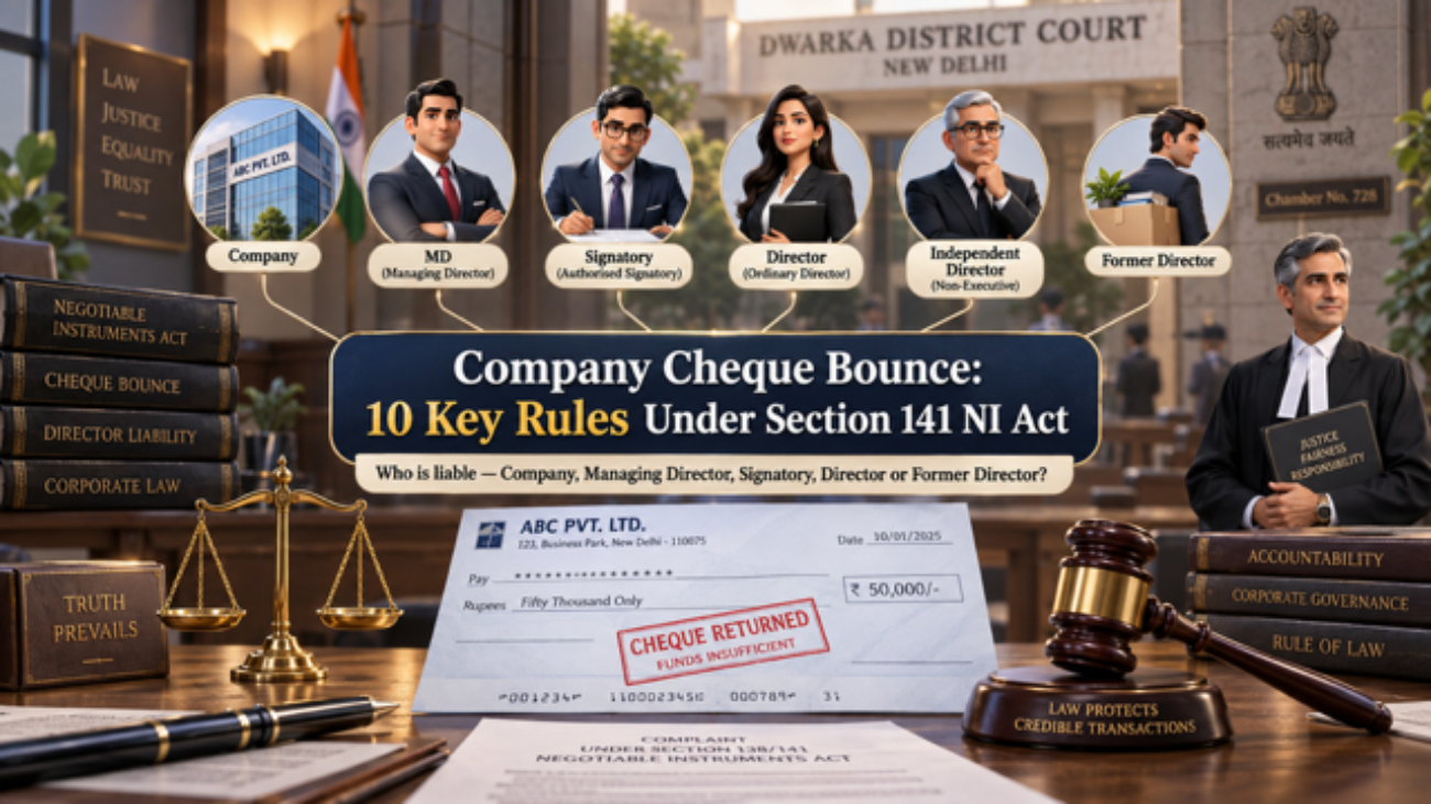 Cheque Bounce by a Company or Director