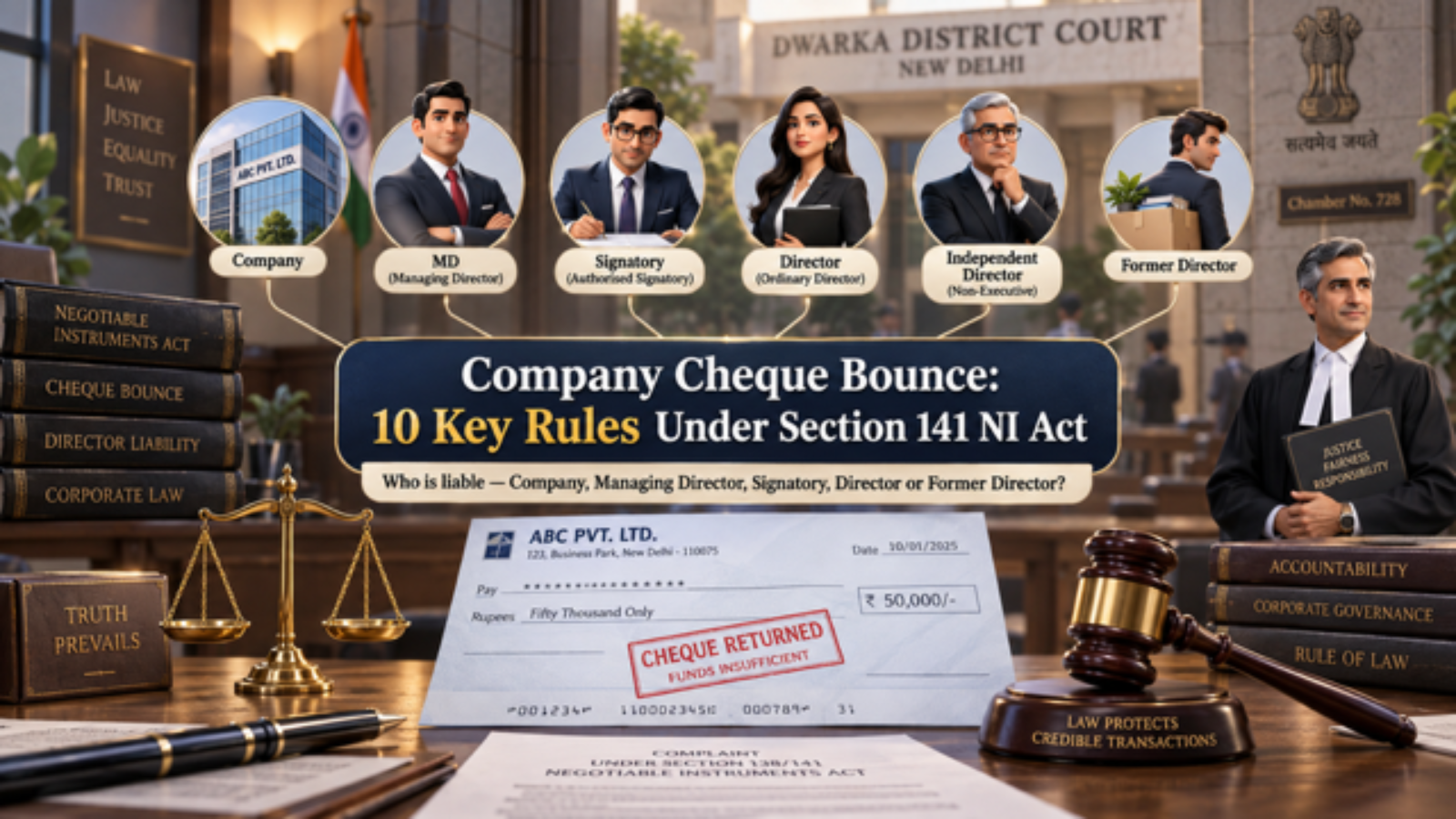 Cheque Bounce by a Company or Director
