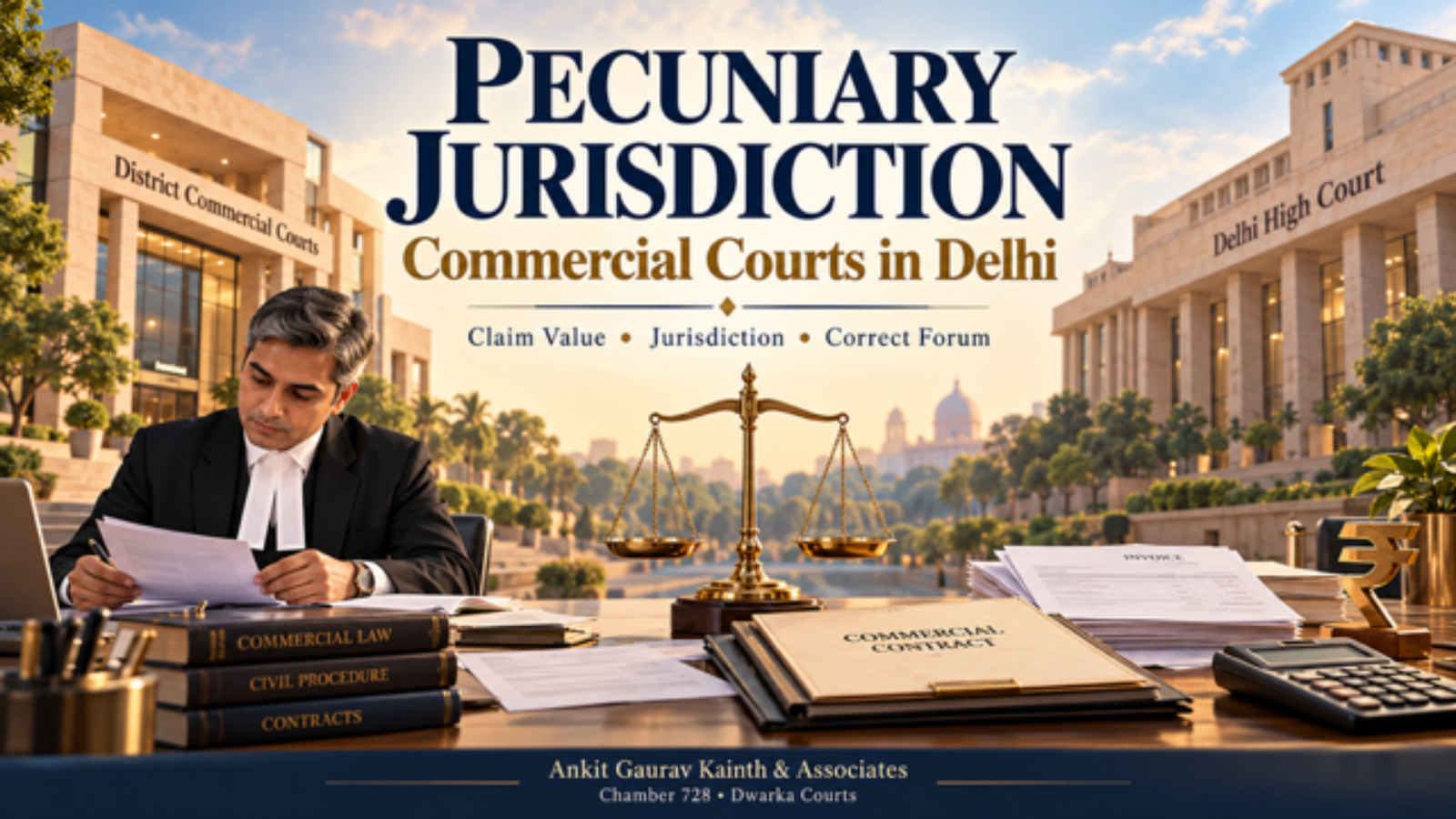 Pecuniary jurisdiction of Commercial Courts in Delhi